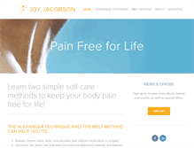 Tablet Screenshot of joyjacobson.com